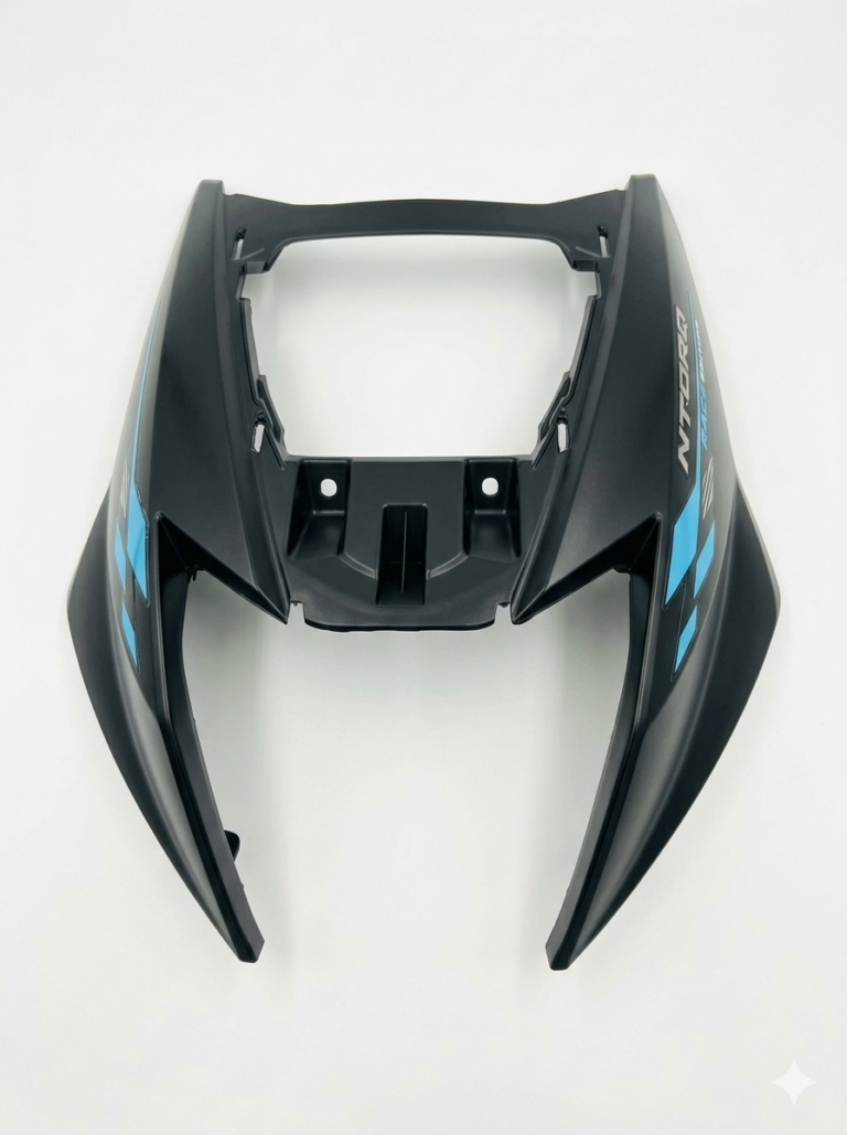 FRONT NOSE NTORQ BLACK(BLUE)